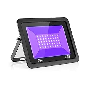 Uv-blacklight LED schijnwerper, Eleganted 50 W UV-schijnwerper, waterdicht IP66 UV-straler, ultraviolet lichteffect met…