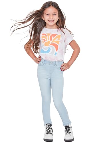 Toddler Girls Faux Front Pull On Skinny Jeans4