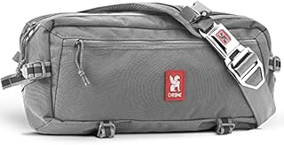 Chrome Industries Kadet Sling Messenger Bag - Low Profile Crossbody Pack Our Signature Belt Buckle Closure, Smoke, 9 Liter