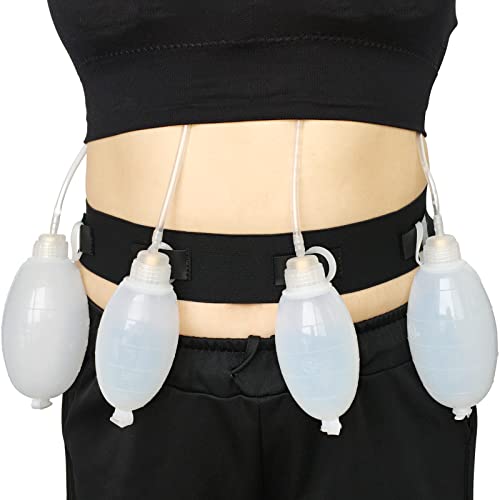 POSTOP MEDICAL WEAR Drain Holder Adjustable Belt for JP Drainage Bulb After Tummy Tuck Post Breast Surgery Supplies Mastectomy Cancer Recovery Women Men Black Medium (Pack of 1)