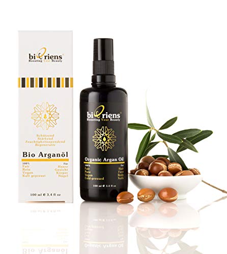 Bio Arganöl in Premium-Qualität. Anti-Aging Naturkosmetik für Haare, Gesicht, Körper und Nägel von biOriens cosmetics: 100% Fair, Rein, Vegan und Kalt gepresst - 100 ml Cover