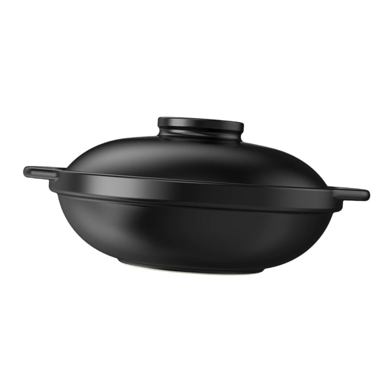 Casserole en céramique 1,3l Homoyoyo marmite noire haute température