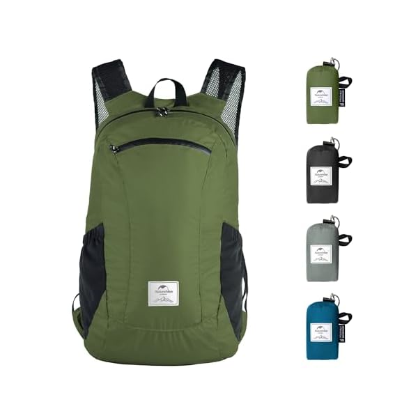 Naturehike 18L Lightweight Hiking Daypack, Waterproof Camping Packable Backpack Ultralight for Travel, Airplane, Adults