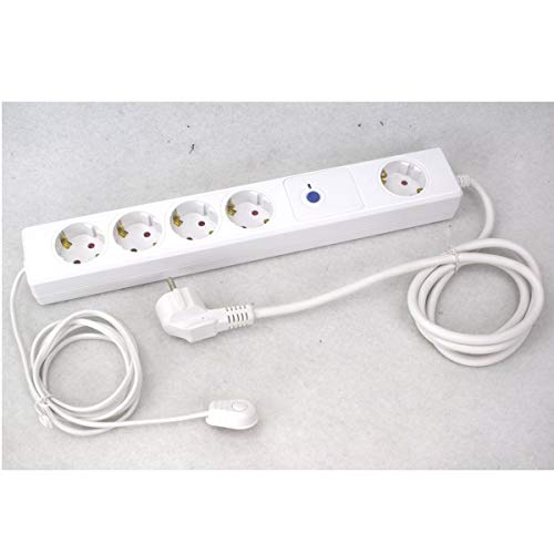 Preisvergleich Produktbild HEITRONIC TISCHSTECKDOSE 5-FACH WEISS + STANDBY KILLER