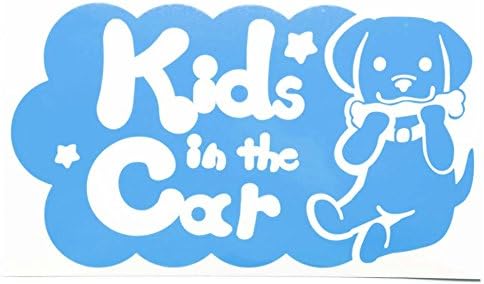 Amazon Co Jp ブルー 青 犬 ラブラドール 骨 Kids In The Car キッズ イン ザ カー キッズインカー ステッカー 窓 ガラス用シールタイプ 車 戌 干 ベビー マタニティ