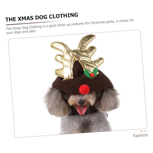 Disfraz de perro navideño Toddmomy color café mediano miniatura 3