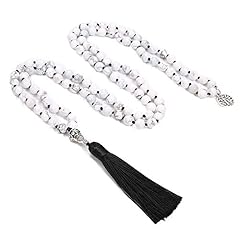 Natural White Howlite（Black Tassel）