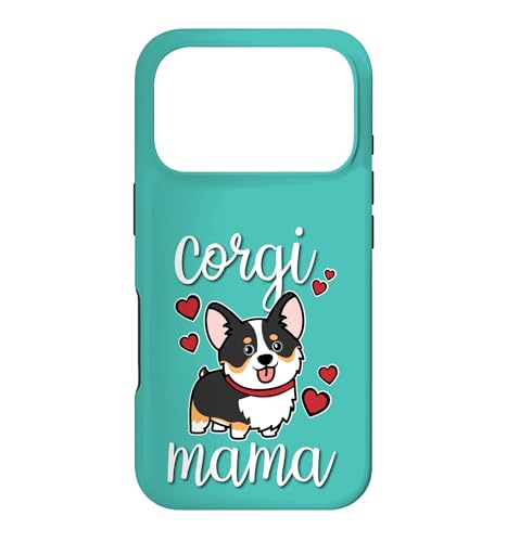 Womens Girls Kawaii Mama Mom Black Tricolor Corgi Lover �X�}�z�P�[�X iPhone 17 Pro �p