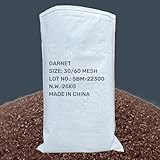 BPAC Abrasif Garnet 30/60 MESH 25 KG - Abrasif Sablage pour Machine à Sabler Mobile - Gar...