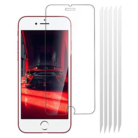 Fonetek® 5x Clear Plastic PET LCD Screen Protector Cover Guards for Apple iPhone SE 2020 Cover