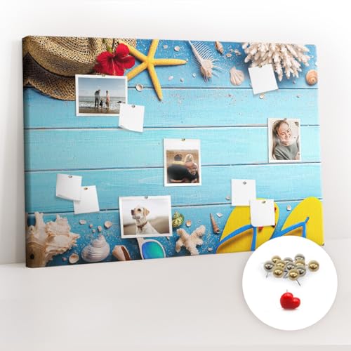 Tableau mural liège horizontal planche de bureau pour projets et planification école - 2