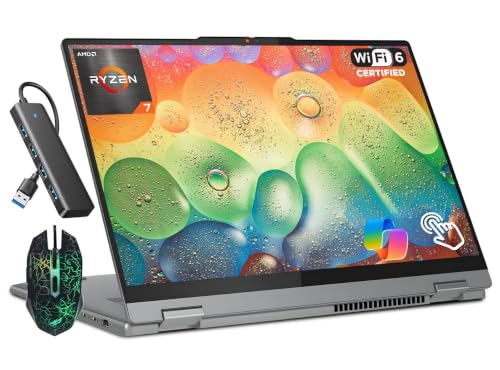 Image of Lenovo IdeaPad 5 2-in-1 Laptop Touchscreen, AMD Ryzen 7 8845HS, 16GB 2TB