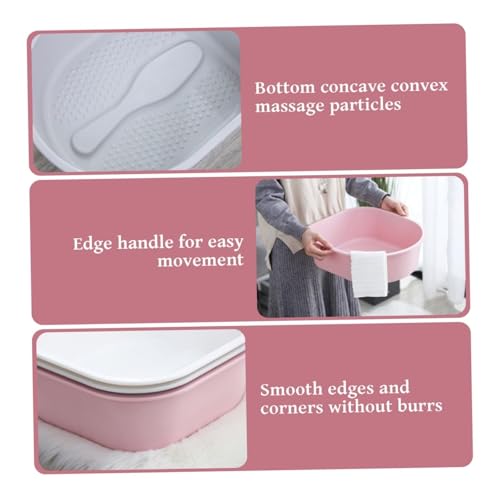 Bañera para pies de plástico blanca para spa miniatura 4