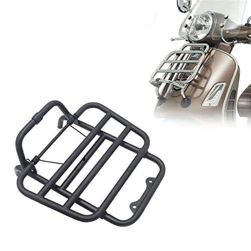 Porte-bagages avant noir pour Vespa GTS et GTV 300 de 2014 à 2018