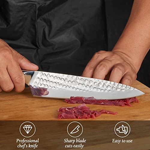 Mareston Chef Knife, Ultra Sharp Kitchen Knife High Carbon Stainless Steel Sharp Cooking Knife With Ergonomic Handle（8 Inch ） #TOP3