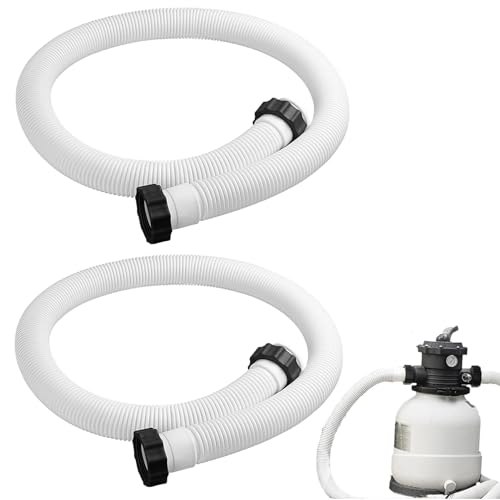 2pcs Tubo Piscina 38mm Tubo Flessibile Per Piscine 150cm, Di Ricambio Per Pompa A Sabbia Per Piscina, Flessibile Di Ricambio Piscine E Pompe Fuori Terra