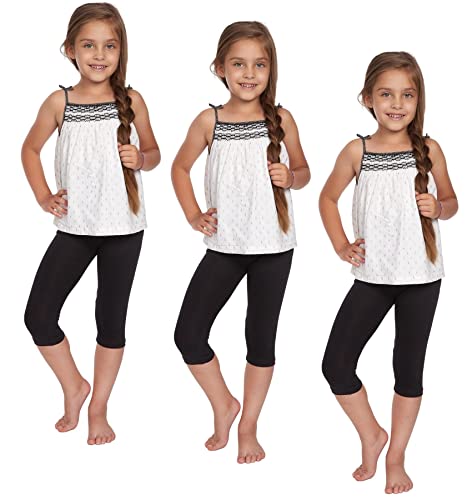 Leggings filles extensibles anti irritation pour sport en coton