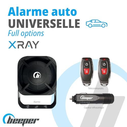 Alarma de coche antirrobo Beeper XR5 kit de seguridad universal de 12V con dos mandos 2