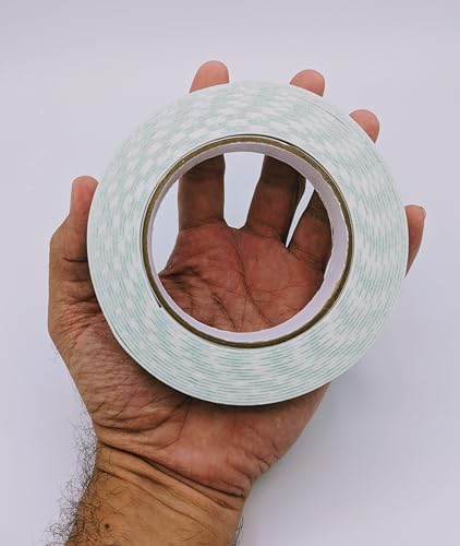 Image of Double Side Adhesive White PE Foam Tape, Strong Adhesion for Mount Bond Attach DIY and Craft Projects. (1 roll) (1 /2 inch x 16ft.)