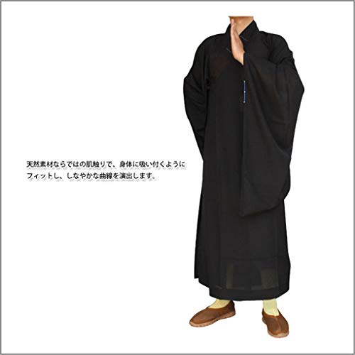 Shanghai Story Shaolin Temple Zen Buddhist Robe Monk Meditation Kung Fu Shirt3