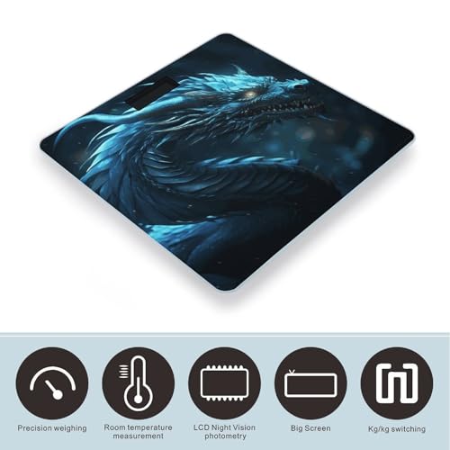 Báscula de baño digital JTREHY con pantalla LCD miniatura 3