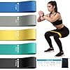 Resistance Loop Exercise Bands for Home Fitness, Yoga Pilates, Stretching, Strength Training, and Physical Therapy – Elastic Bands Set Workout Bands for Women&Men (5pcs Set)