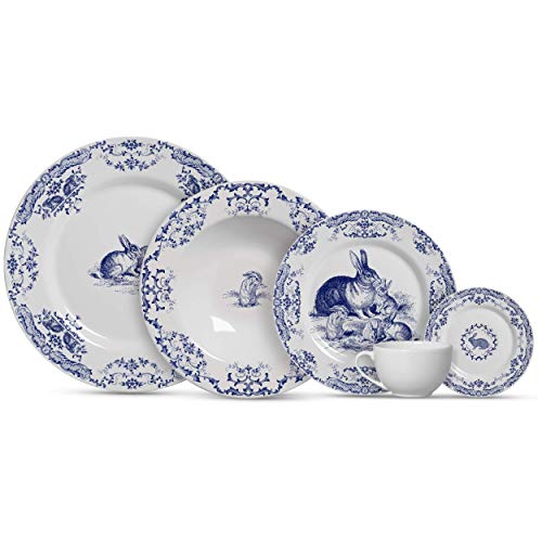 Conjunto Alleanza de 6 Xicaras Chá com Pires Pascoa, Padrão