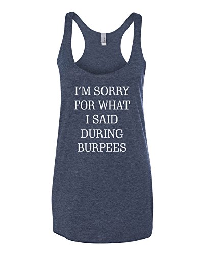 Panoware Women's Funny Workout Tank Top | Sorry for What I Said During