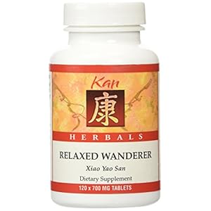 Kan Herbs Company Relaxed Wanderer â Traditional Chinese Herbal Formula to Support Mood, Digestion, and Menstrual Balance, Nourishes Blood, Eases Occasional Tension and Fatigue, 120 Tablets