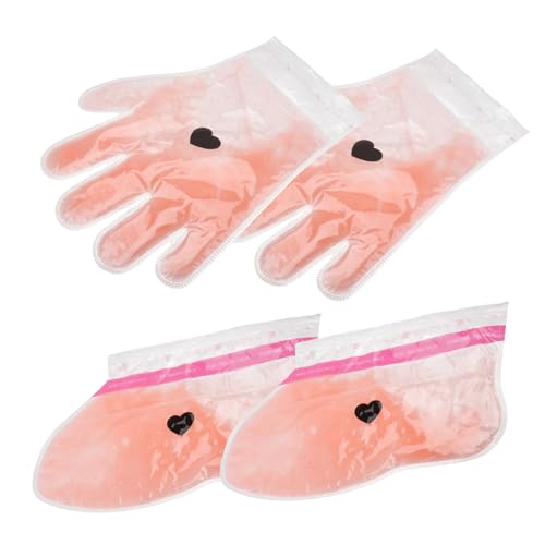 MUSISALY 2 Pairs Hand Foot Wax Therapy Covers Paraffin Mitts for Hand Foot Care Reusable Paraffin Wax Mitts