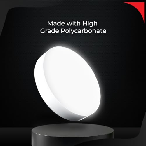 Image of Nortek KRSNA 10W LED Surface Panel Light | Bright Panel Lights for Ceiling, Bedroom, Hall, Balcony | Cool White | Decorative Round Wall Panel | Fall Ceiling Light for Home & Office | Pack of 10