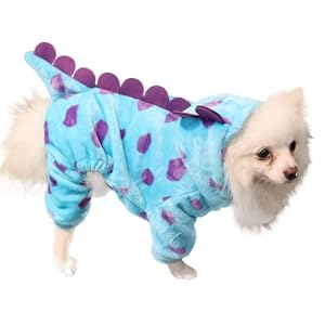 Dog Dinosaur Costume,Dog Hoodies Cold Weather Coat Winter Costume for Small Medium Dogs Cats, Dog Pajamas for Christmas Halloween Dog Dinosaur Costume,Dog Hoodies Cold Weather Coat Winter Costume for Small Medium Dogs Cats, Dog Pajamas for Christmas Halloween