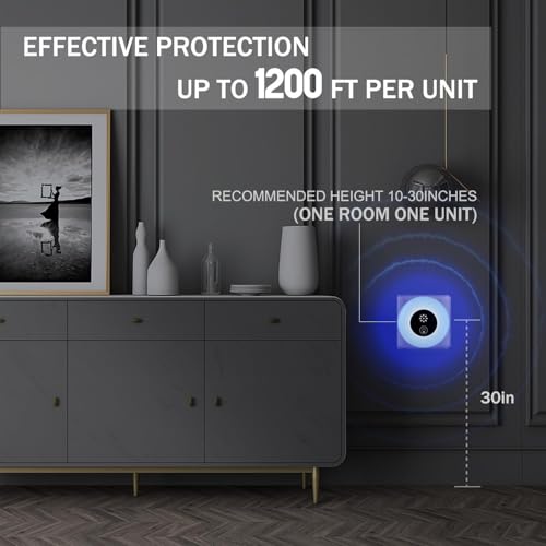 Image of VENZISA (Pack Of 3) Ultrasonic Electric Pest Repeller, Mouse Repellent, Rodent Repellent, Mice Repellent Plug-ins, Mouse Deterrent, Mosquito Repellent Indoors, Pest Defense for Insect,Spider,Ant,Cockroach (3 PCS)