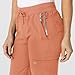 Wink W123 Women's Flex-n-Reach Track Scrub Pant - Terracotta, 3X Petite