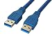 Superspeed USB 3.0 Type A Male to Type A Male 24/28AWG Cable (6 Feet, Blue)