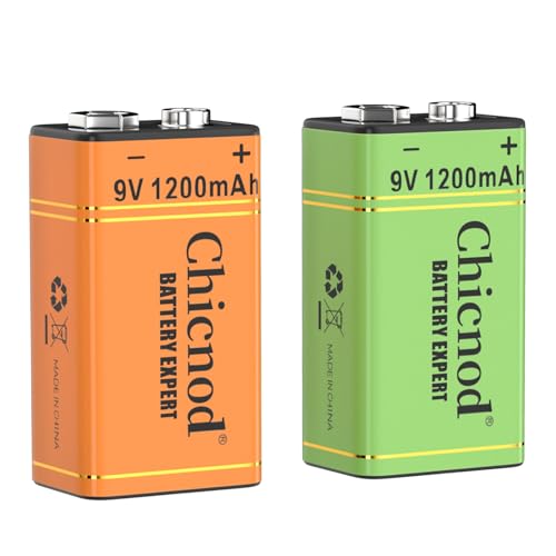 bateria 9 voltios recargable marca CHICNOD