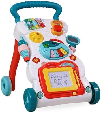 Mobiclinic®, Baby Walker with Music and Lights, Adjustable Speed,...