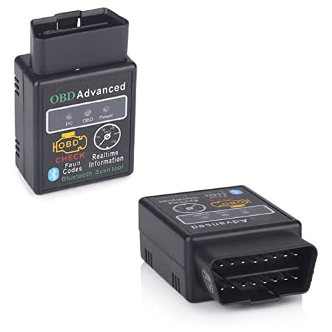 erisin OBD2 Code Reader Adapter Bluetooth Car Diagnostic Scanner Tool Car Fault Check Tool Engine System Diagnostic Tool for Android Device Cover