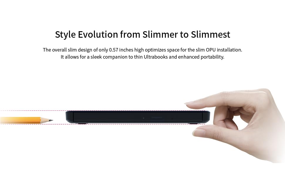 LG GP65NB78 8X USB 2.0 Super Multi Ultra Slim Portable DVD Writer Drive +/-RW External Drive with M-DISC Support - Black - image 5