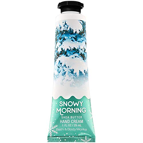 Bath and Body Works Snowy Morning Shea Butter Hand Cream 1.0 Fluid Ounce (2018 Edition)