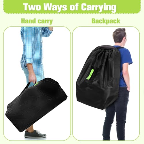 car seat bags for airplane travel durable carseat cover for air travel car seat travel bag with shoulder straps and 2pcs luggage tags for airplane