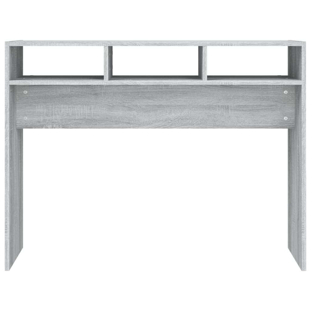 Stolik konsolowy Sonoma szary, 105 x 30 x 80 cm, materiał drewnopochodny, akcesoria do mieszkania, stolik pomocniczy, stół do przedpokoju, korytarza, salonu, biura