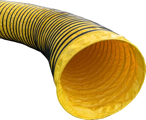 Activedogs Agility Heavy Duty Dog Competition Tunnel - Outdoor Dog Obstacle Agility Training Equipment Exercise Equipment (Yellow (20' Length)) #TOP18