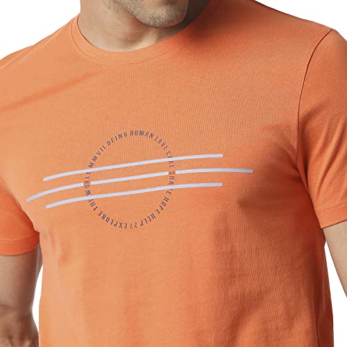Image of Being Human Grey Regular Fit Men's Short Sleeves T-Shirt Clothing