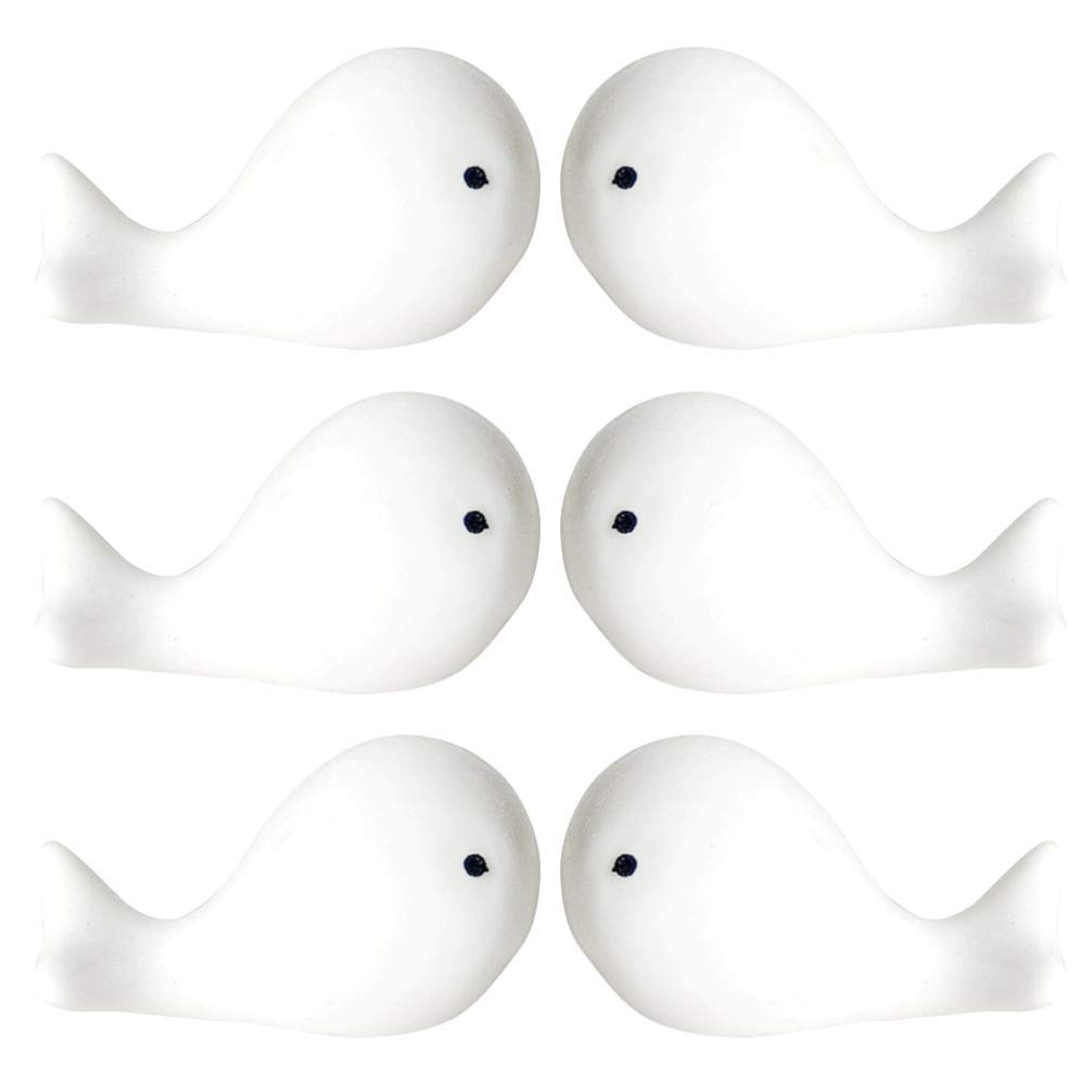 MRKU Chopstick Rest Chopsticks Holders Restaurant Porcelain Dolphin Shape Pillow Spoon Fork Knife Dinnerware Tableware Stand Gift 6pcs Decor Gift
