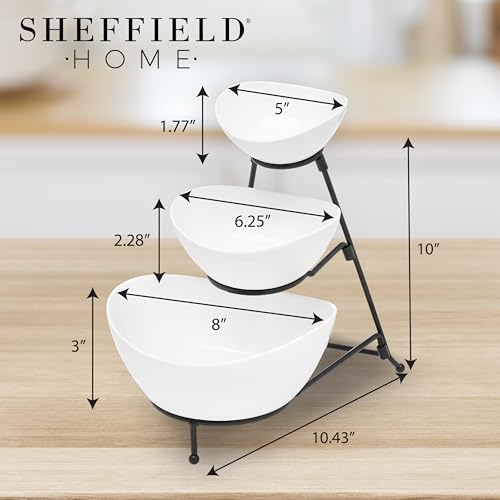3-Tier-Large-Serving-Bowls-Set-Microwave-Dishwasher-Safe-Stoneware-Fruit-Bowl-with-Collapsible-Black-Metal-Stand-Bowls-for-Kitchen-Dinner-Parties-Desserts-Chip-and-Dip-Side-Dishes-White 3 Tier Large Serving Bowls Set Microwave Dishwasher Safe Stoneware Fruit Bowl with Collapsible Black Metal Stand Bowls for Kitchen Dinner Parties Desserts Chip and Dip Side Dishes White