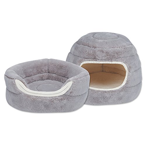 Slumber Pet Cuddler Beds - Soft And Ultra-Comfortable Beds For Cats And Small Dogs - 16"D X 12"H, Dove #TOP6