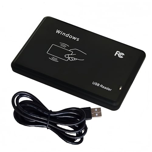 BlissKiss 125KHz RFID Reader/Card Reader - USB Proximity Card Scanner for EM4100 & 1326 Family Cards...