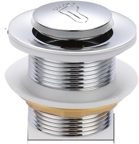 Solid Copper Bathtub Drain Pop Up Plug with Filter Bathroom Sink Drain Pipe Accessories(A48mm Fixed)