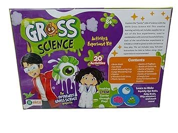DEVKASHI MART Gross Science Activity & Exeperiment kit Learn to Make Squishy Eye Balls, Jelly Brains & Much More Age 8+